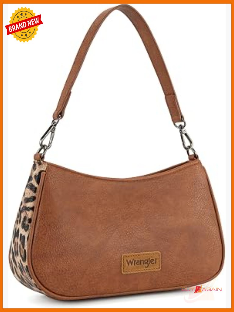Faux Leather Hobo Bag Crossbody Purse With Detachable Strap Top Zipper Closure